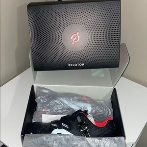 Peloton Cycling Shoes - Black and Red